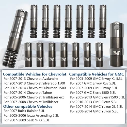 16Pcs Active Fuel Management Valve Hydraulic Roller 5.3L AFM Lifter Kit
