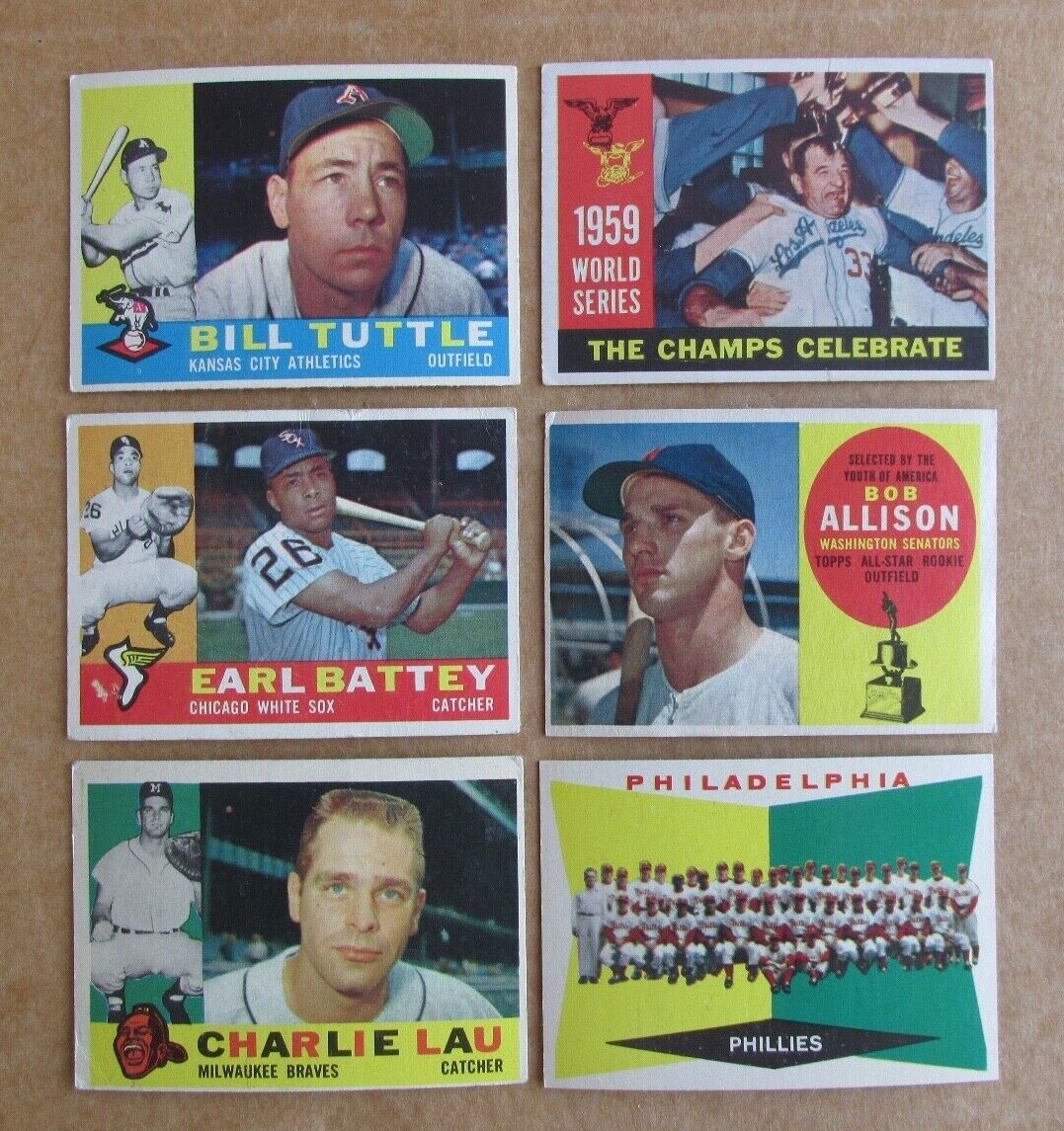 1960 TOPPS BASEBALL #271-571 CARD SINGLES COMPLETE YOUR SET PICK UPDATED 4/13