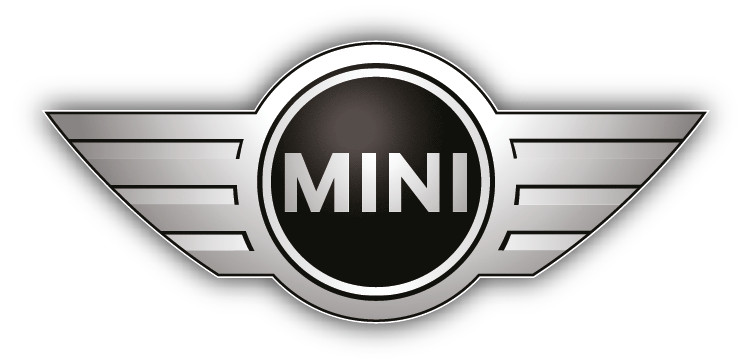 Mini Cooper Logo Auto Silver Car Bumper Sticker Decal - 3'', 5'', 6'' or 8''