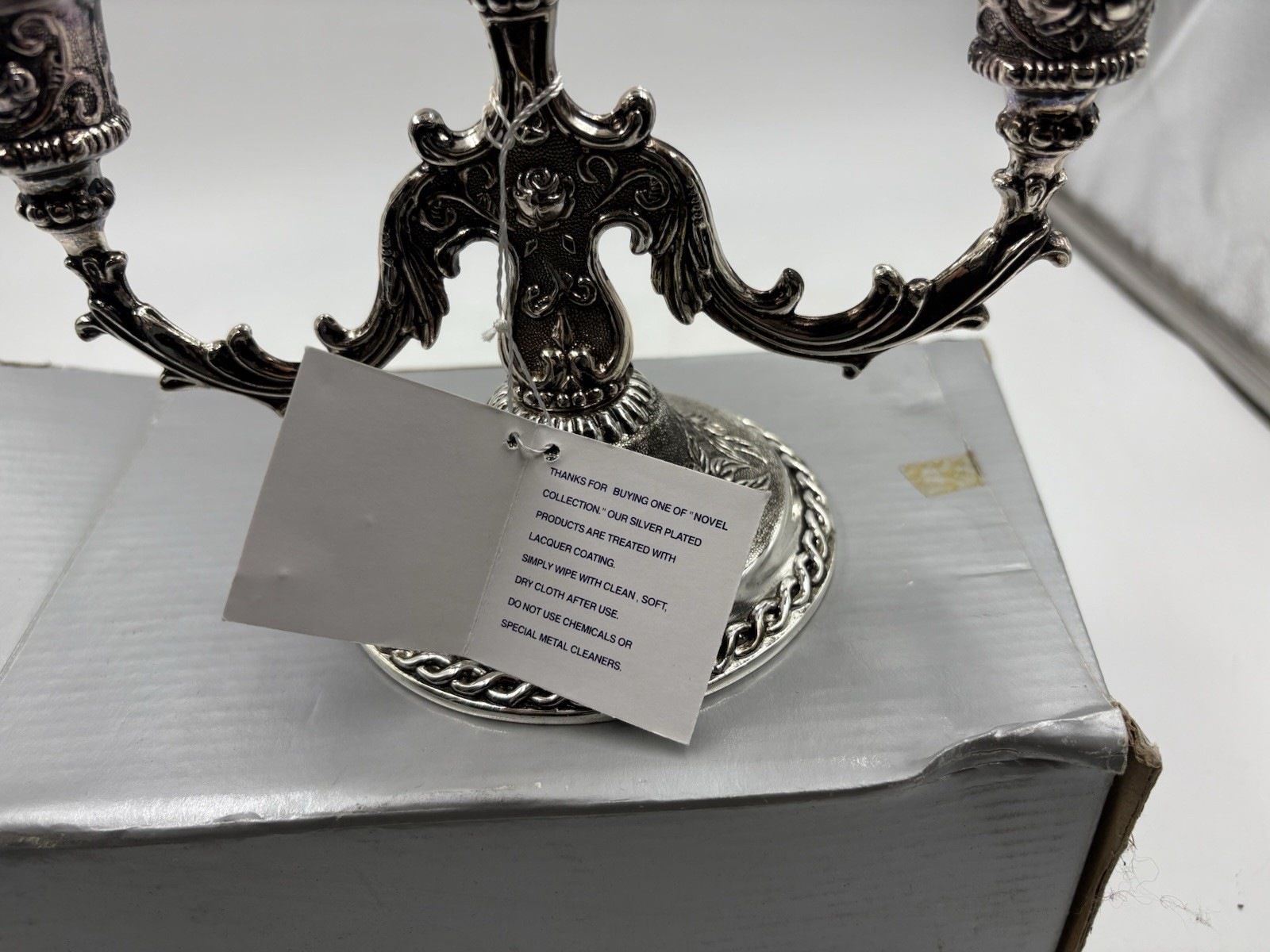 Vintage Old Silverplated Candelabra.