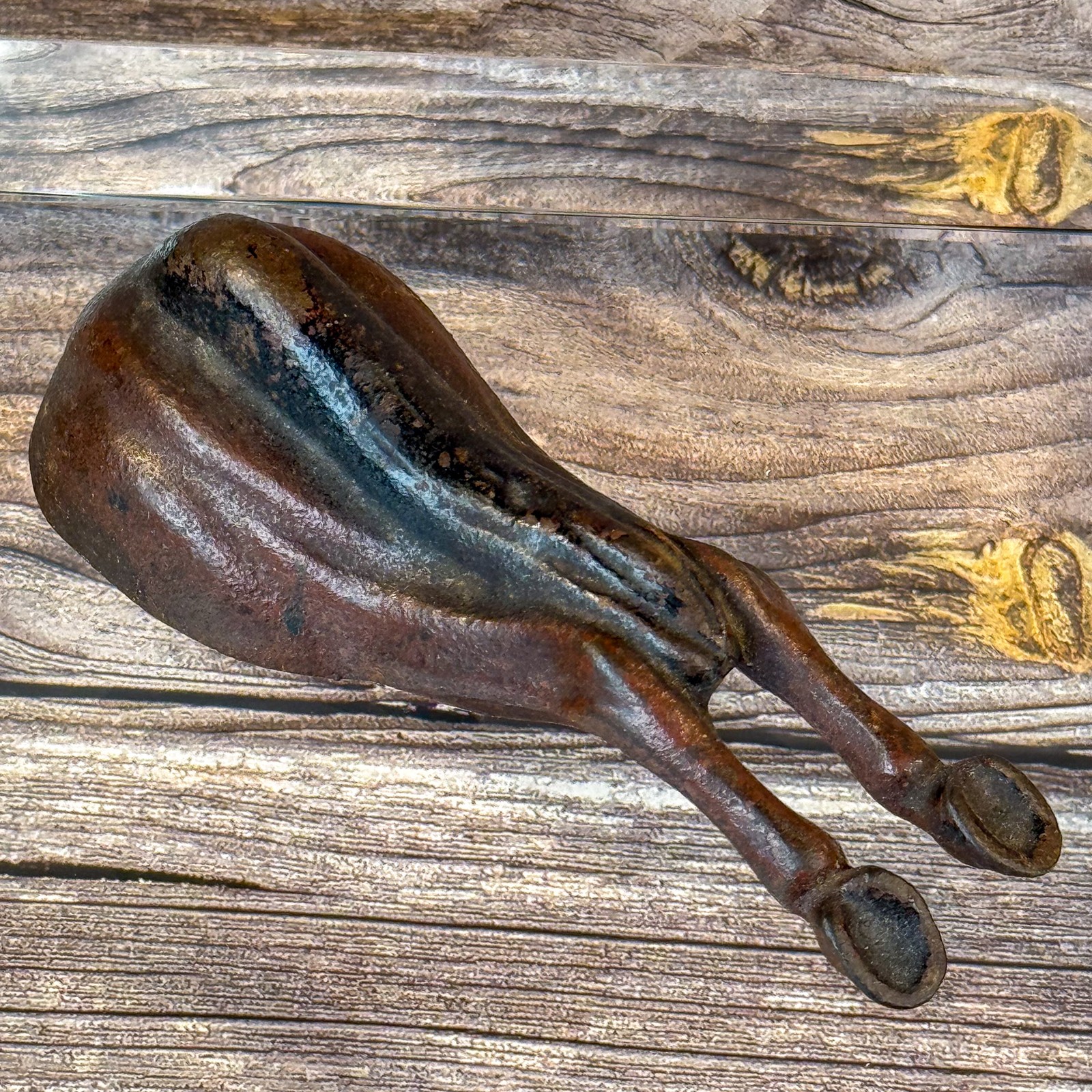 Vtg Cast Iron Horse Butt Bottle Opener 5” Wall Mount Novelty Rustic Barware