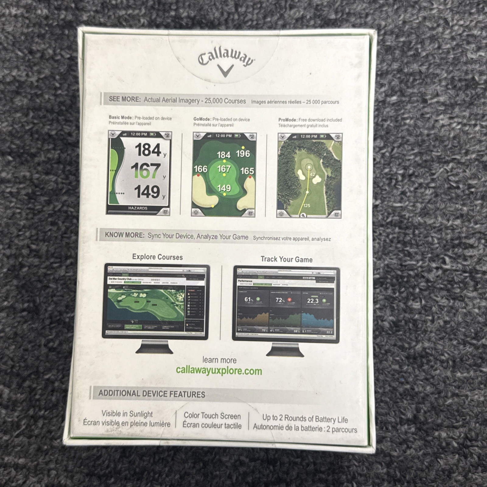 Callaway Upro MX+ GPS Range