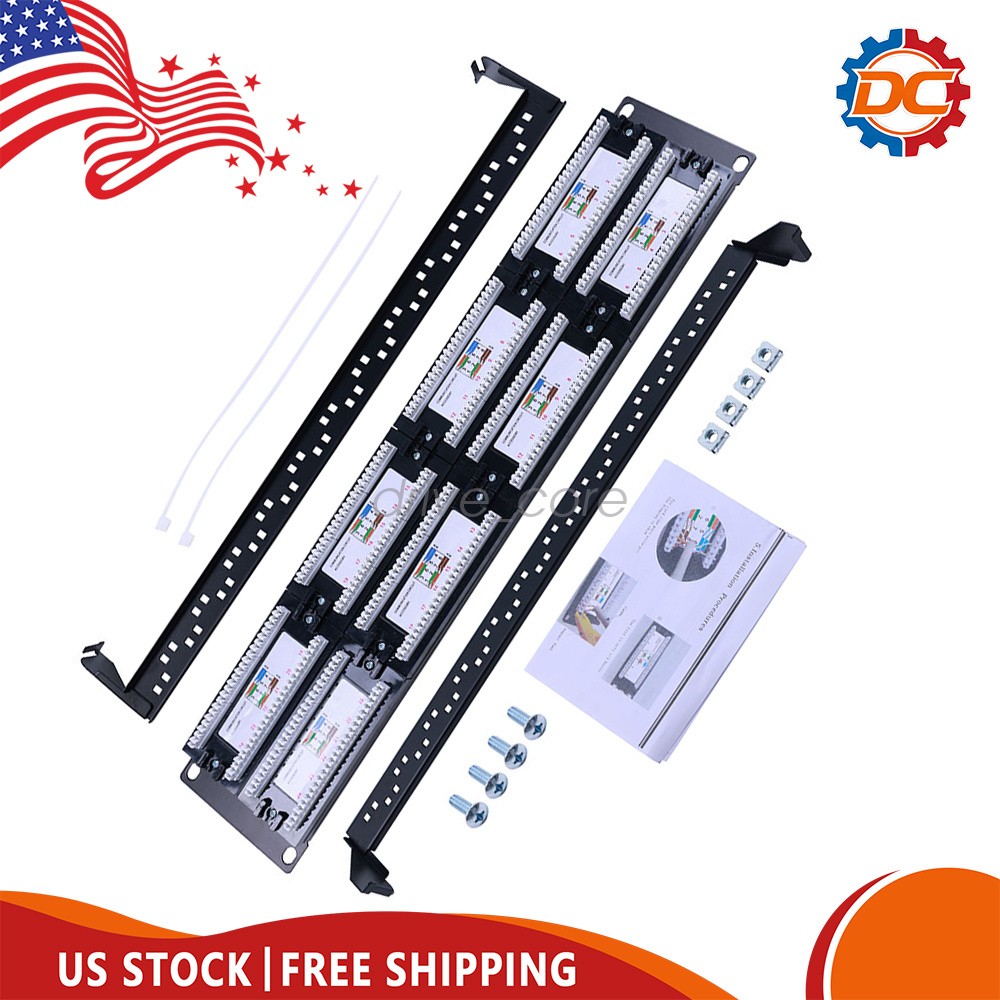 69586-U48 FIT  eXtreme 6+ Universal Patch Panel, 48-Port, 2RU, CAT 6.