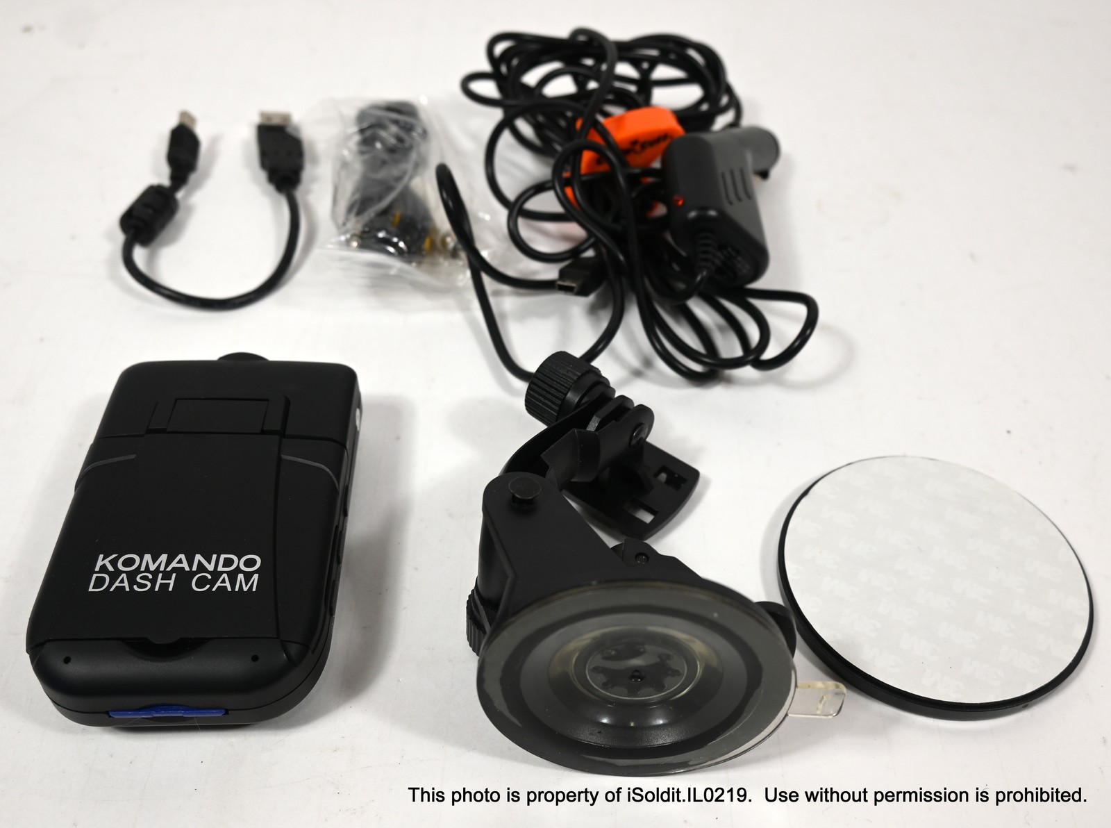 KOMANDO Rotating DASH CAM No. KIM098 w/ HOLDER, MANUAL, ACCESSORIES