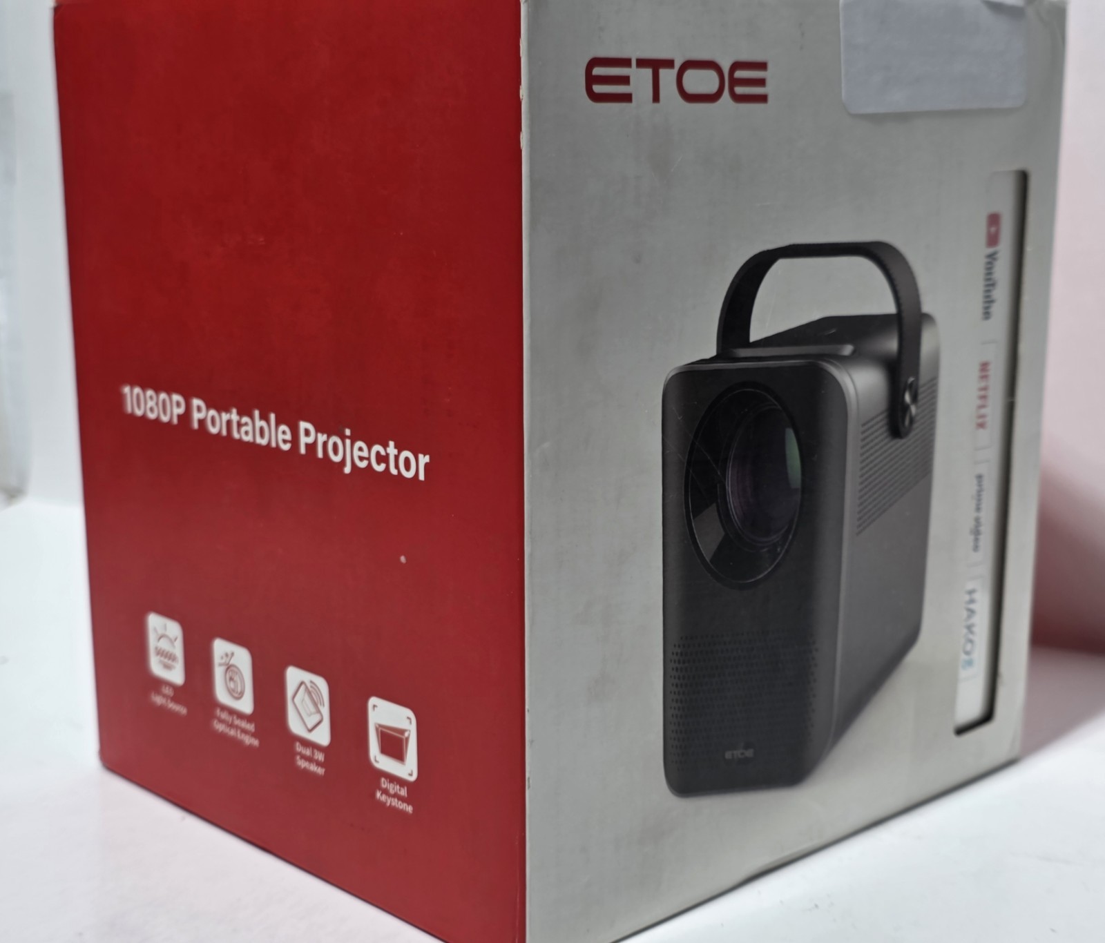 ETOE D2 PRO Smart 4k Projector (model A1172) BUILT-IN ANDROID TV & NETFLIX
