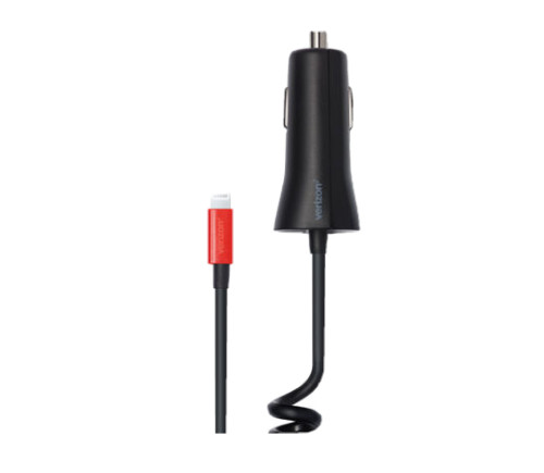 Verizon 30W  Fast Charger MFi-Certified Lightning Vehicle Car Charger 9FT Cable