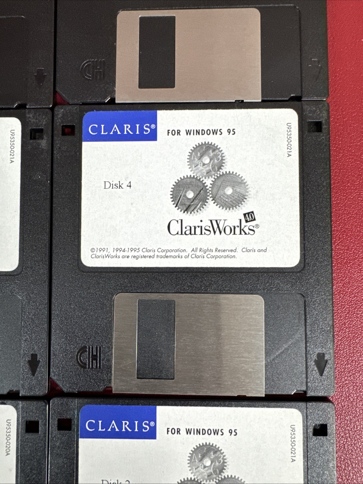 ClarisWorks Windows 3.5” Floppy Disk Complete Set Disks 1-6
