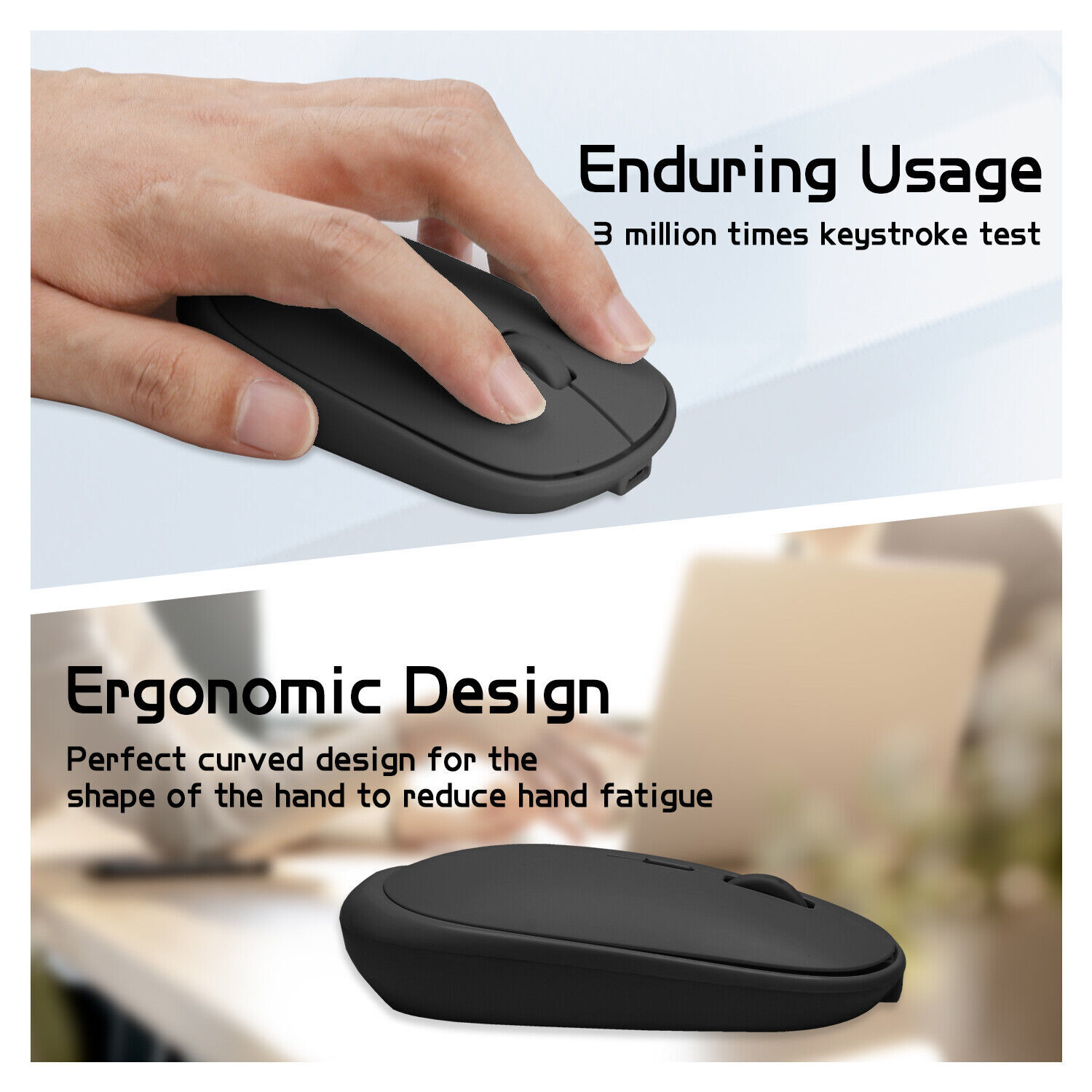 Wireless Bluetooth Keyboard and Mouse Waterproof For Apple iPad Mac PC Computer