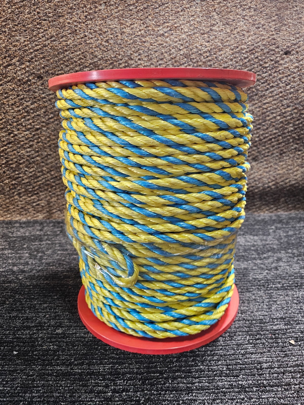 Ideal 1/2" Diameter X 600 Ft Long Pro-Pull Polypropylene Rope Blue/Yellow 31-850