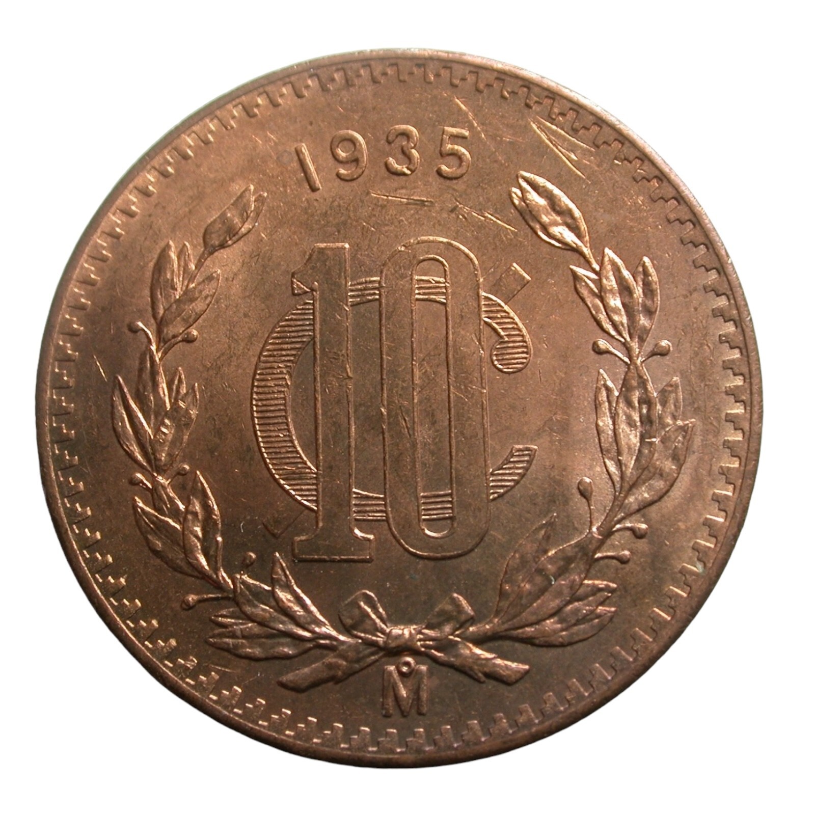 Mexico 1935 10 Centavos BU
