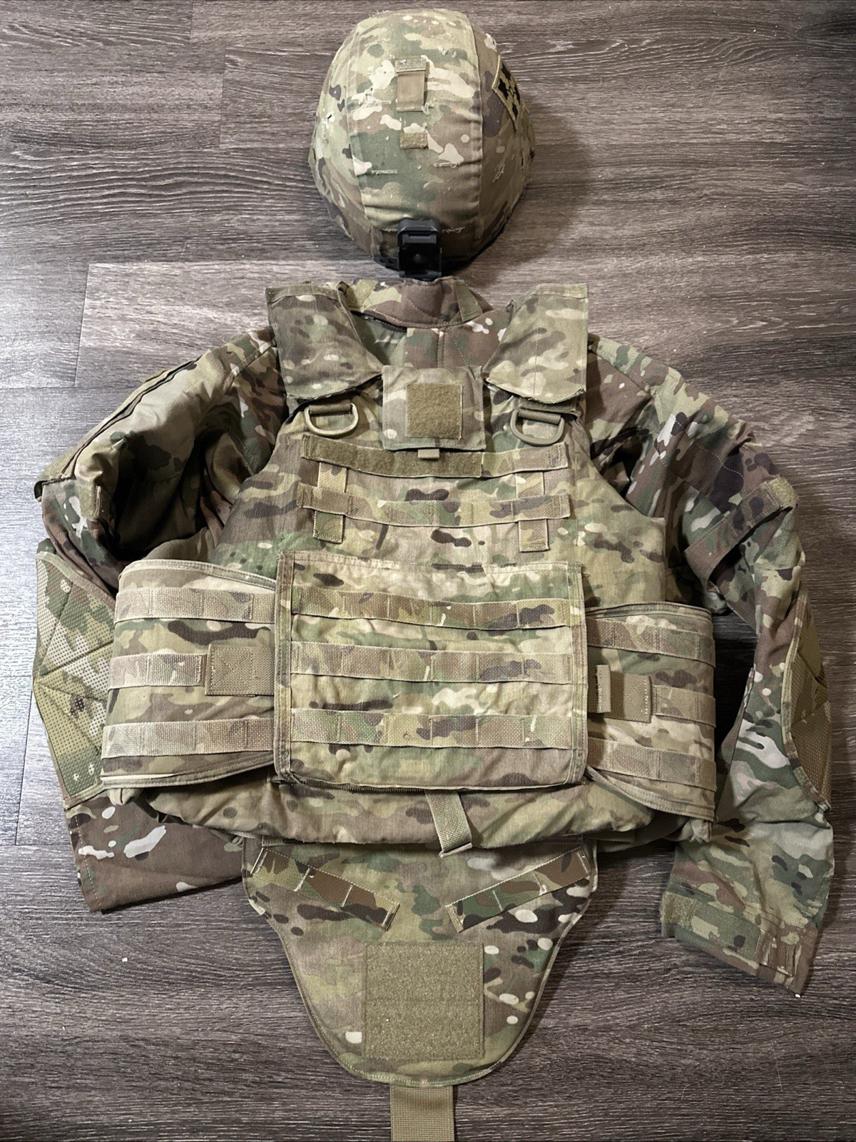 Carter Enterprises 3A Armor Plate Carrier With Ballistic Shirt And Helmet Size M