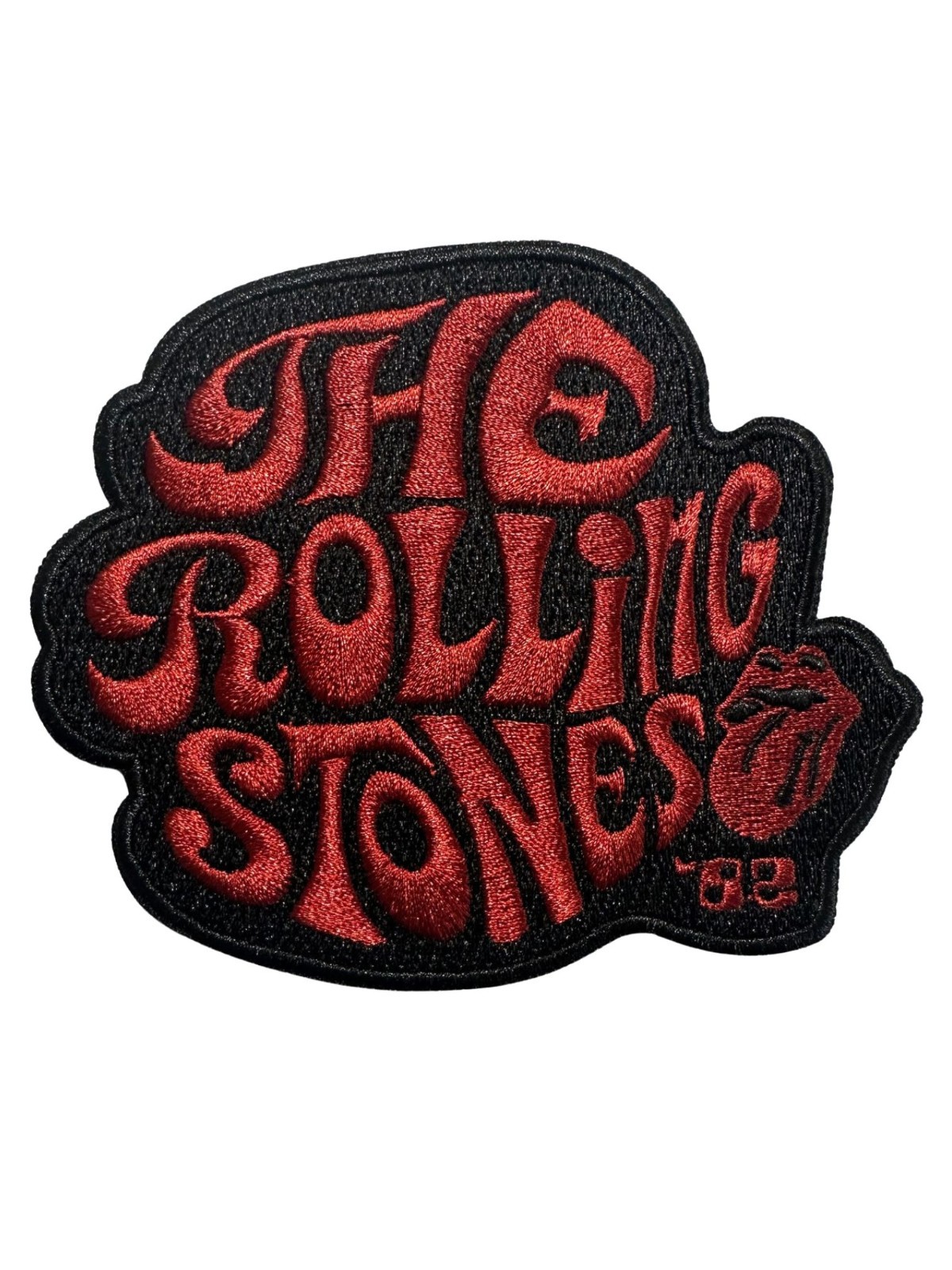 The Rolling Stones Logo Embroidered Iron On Patch - OFFICIAL  38-X