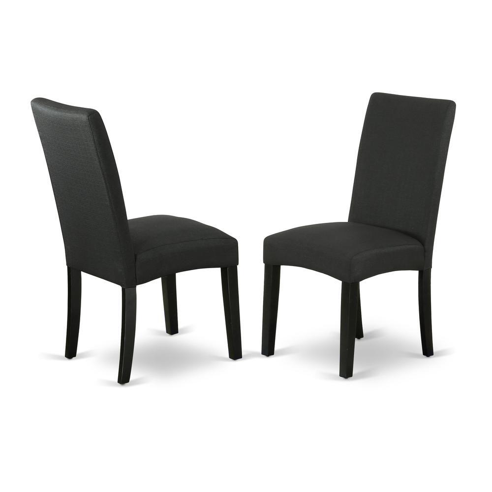 Dining Room Set Black, DLDR5-BLK-24