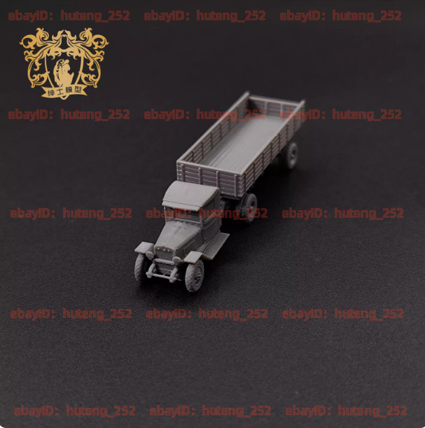 3D Printed 1/144 Soviet Union Zis 10 Truck Unpainted Model