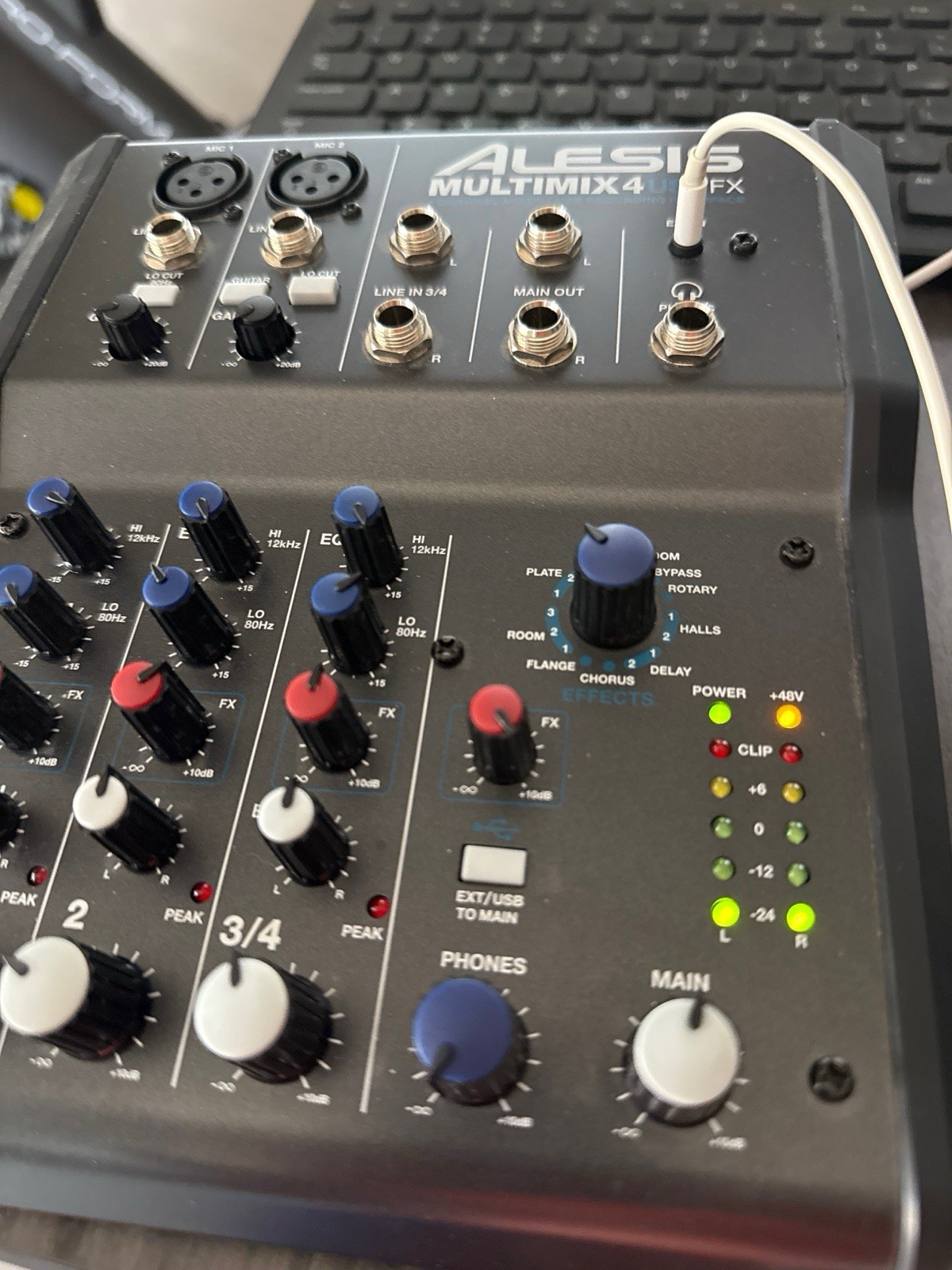 Alesis MultiMix 4 USB FX 4-Channel Mixer Audio Interface w/ Box Tested
