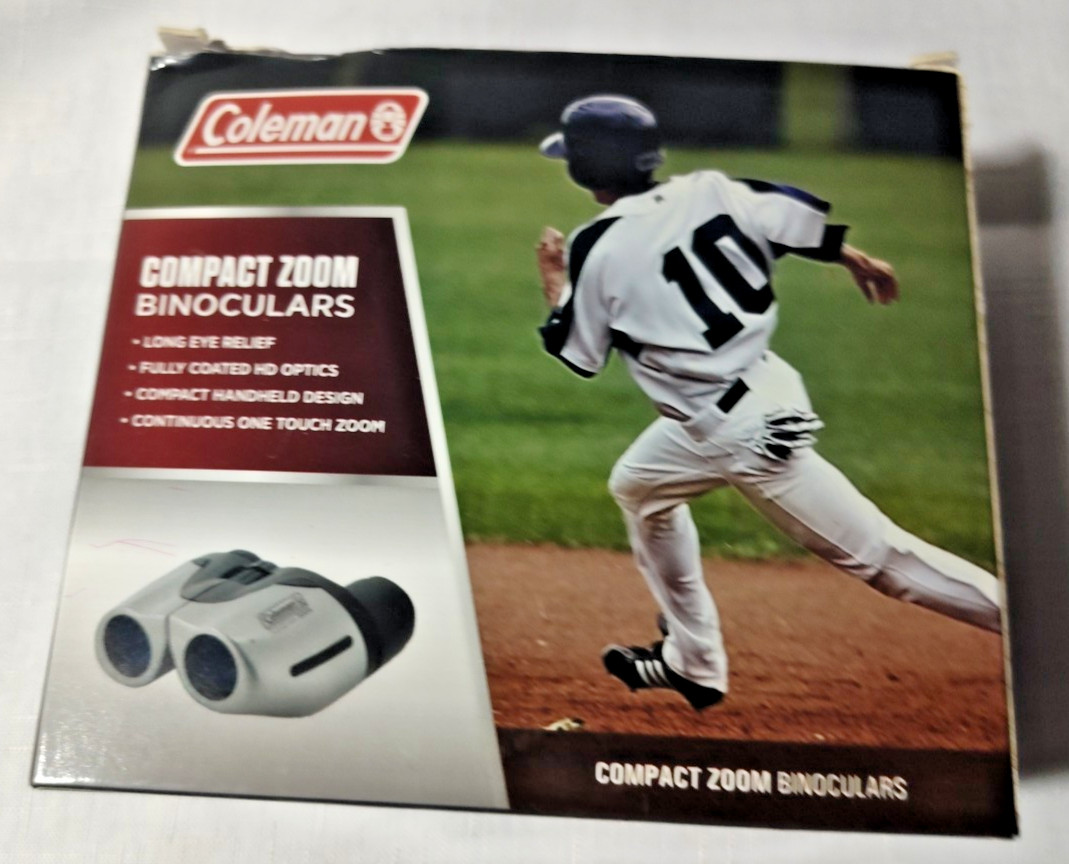 Coleman Compact Zoom Binoculars 10-40×21 – Open box