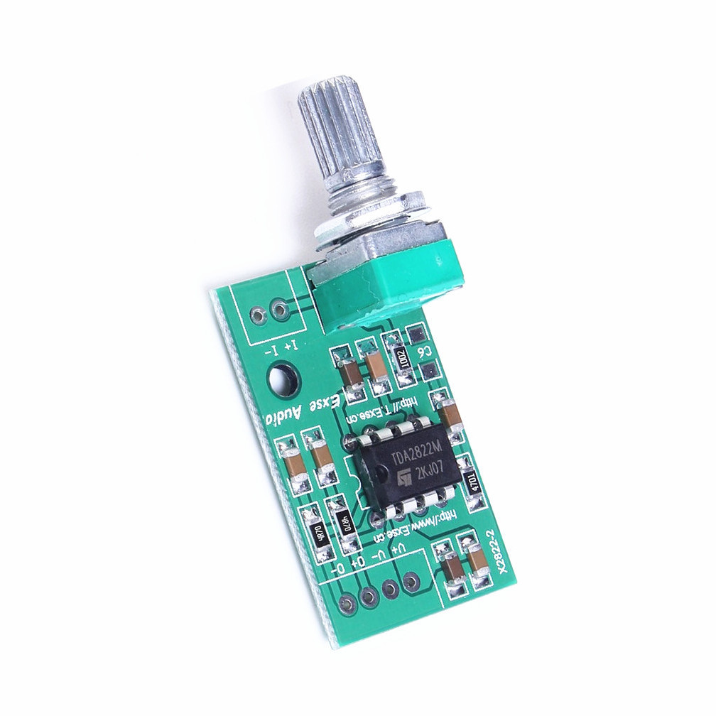 DC 3V-9V TDA2822M Mini Mono Audio Single Power Volume 2W Amplifier Board Module
