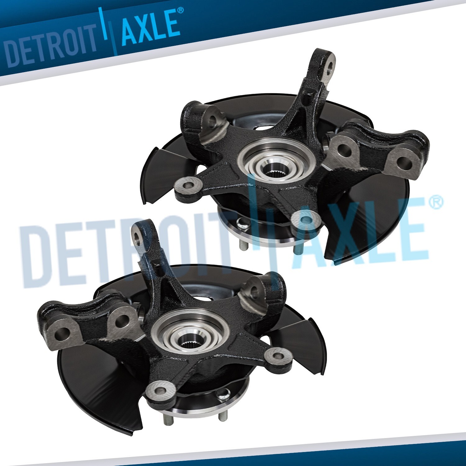 Front Steering Knuckle & Wheel Hub Bearing for 2005 2006 2007 2008 Honda Pilot