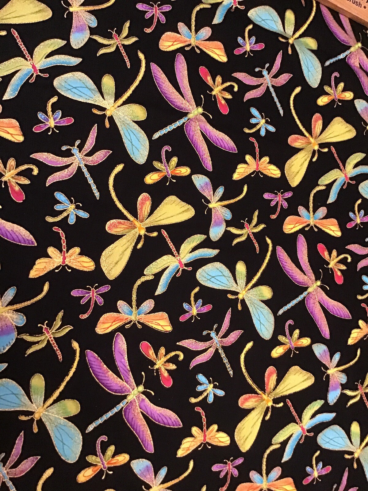 Fabric Dragonfly-M1, sold by the yard
