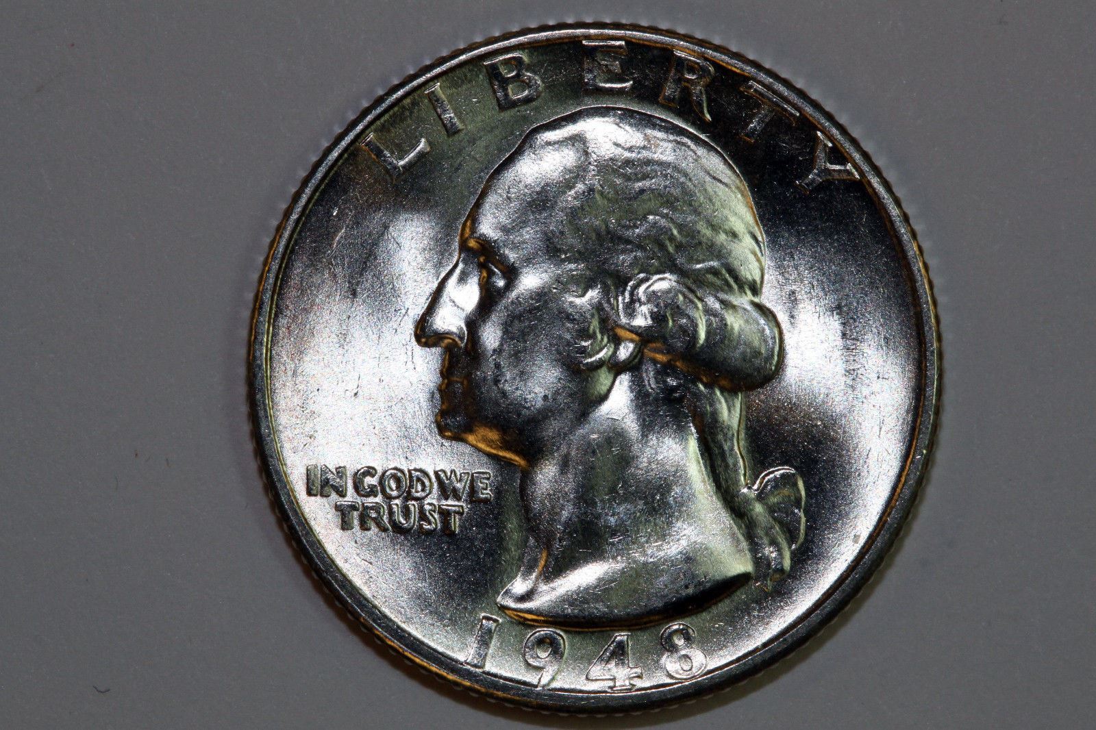 One Blast White 1948-S Gem Uncirculated Washington Quarter (WQX1008)