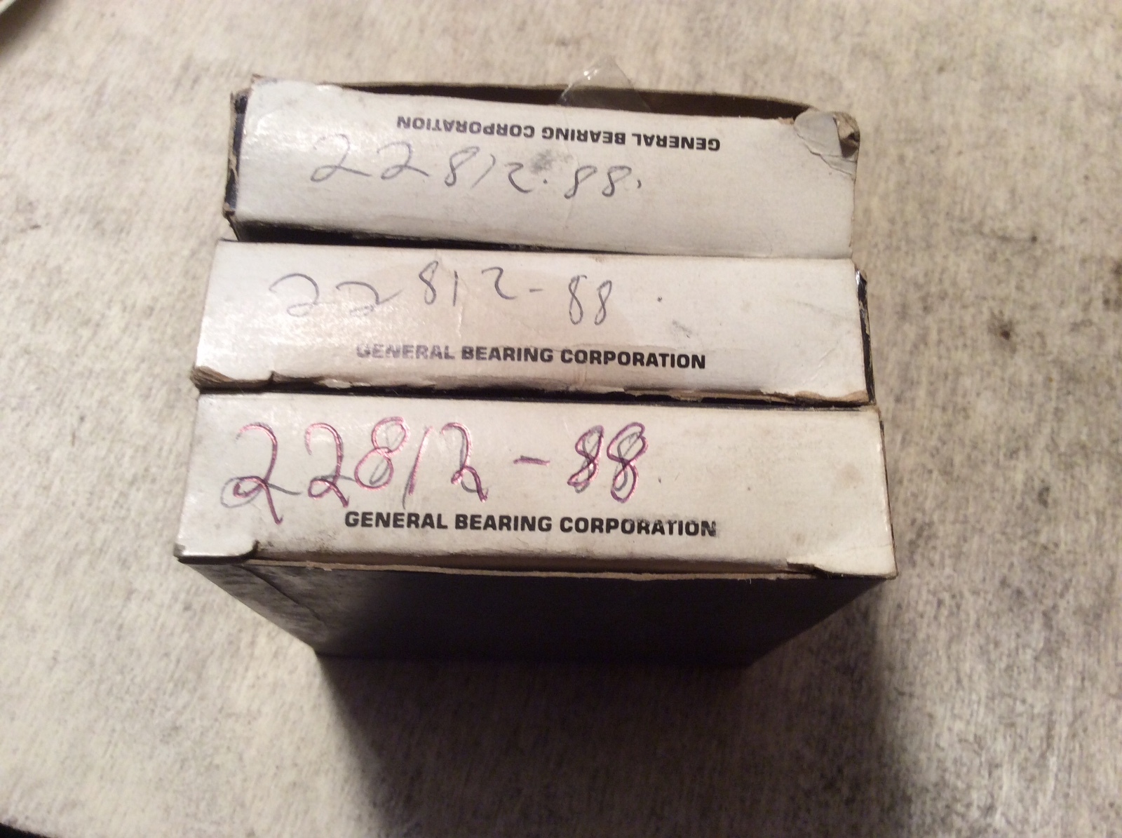 3-The General, bearings , #22812-88, FREE SHPPING to lower 48, NEW OTHER!