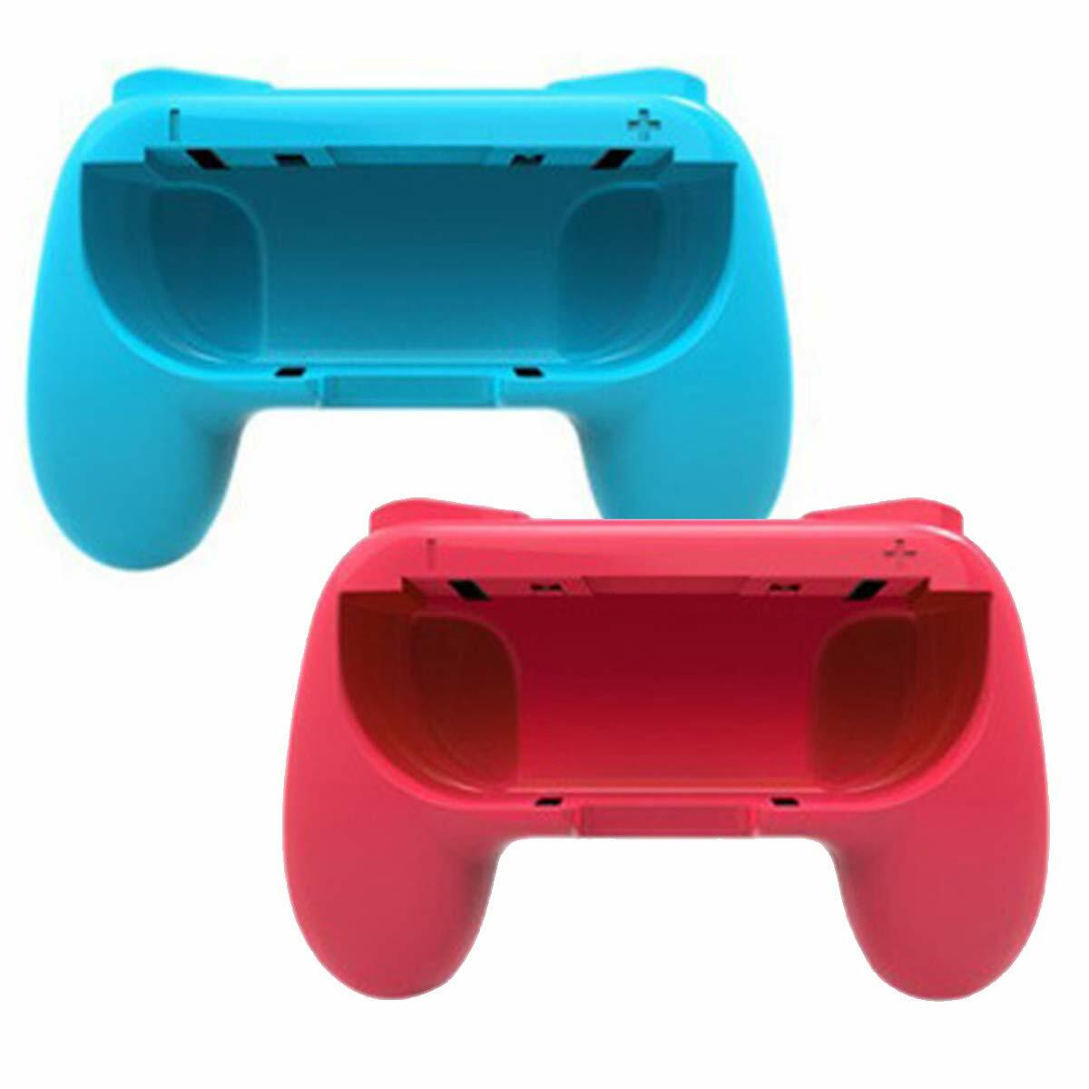 4-Pack Beastron Joy-Con Grips Compatible w/Nintendo Switch (Red & Blue & Black)