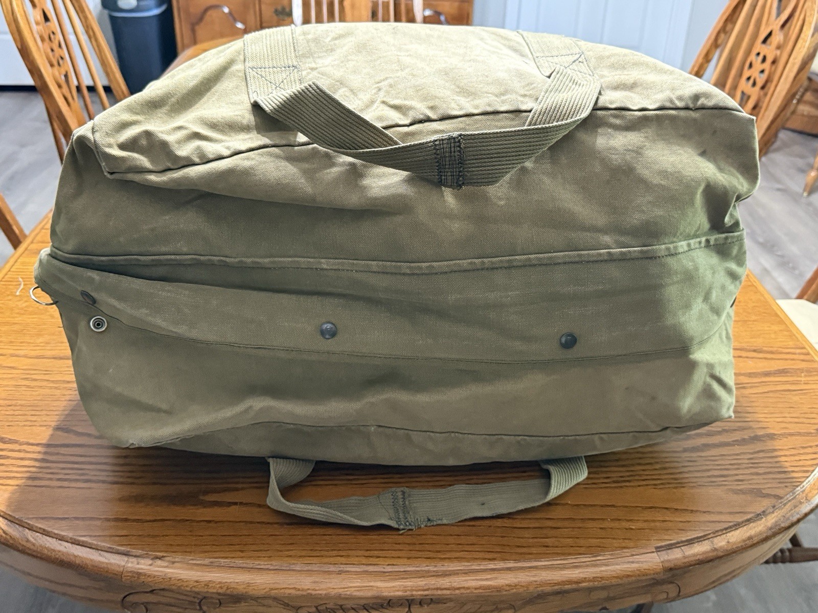 USAF Military Style  A-3 Flyer's Bag Pilots Flight Duffel OD Green Nylon