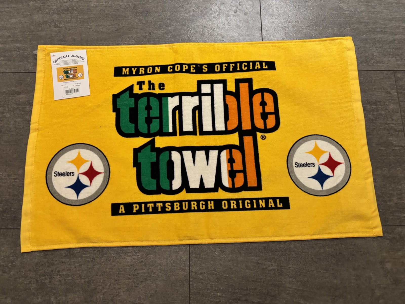 Pittsburgh Steelers 2025 Dublin Ireland Terrible Towel NEW WITH TAG
