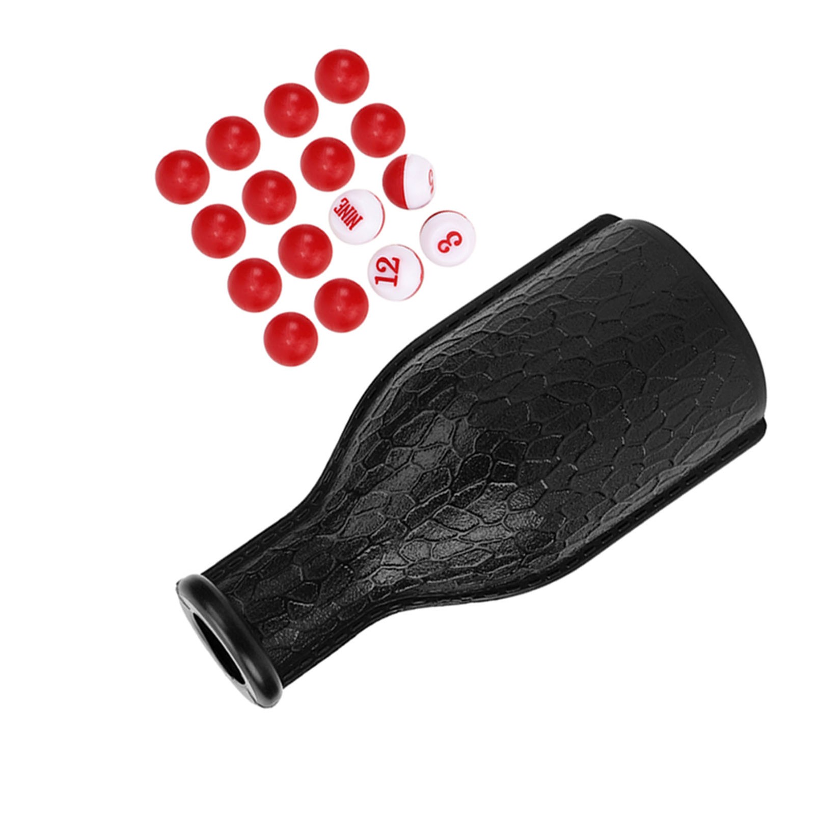 16 Numbered Tally Billiard Shaker Bottle Durable Rubber Home Entertainment For