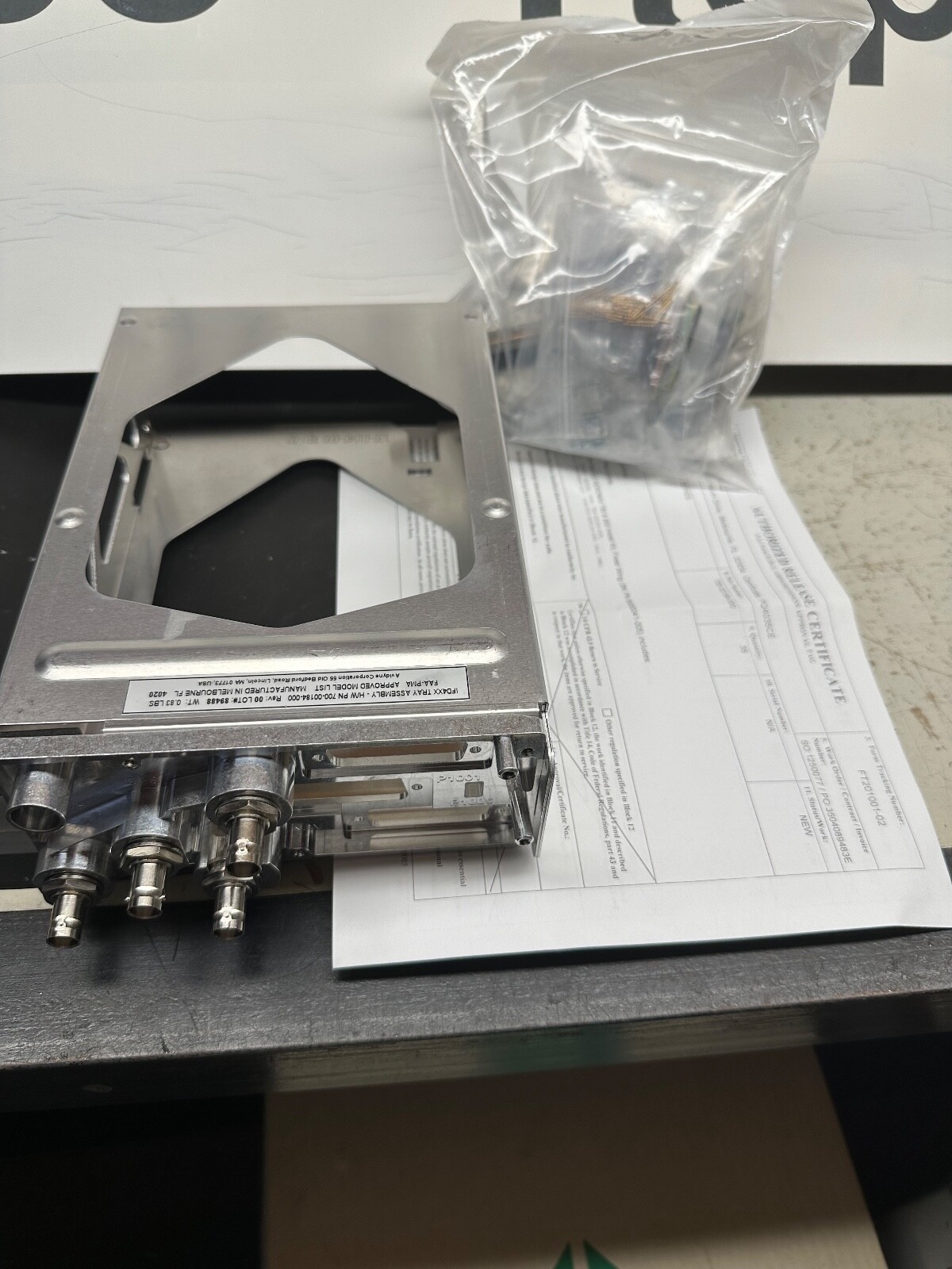 Garmin 430 and Avidyne IFD440 Tray, Backplate and connectors
