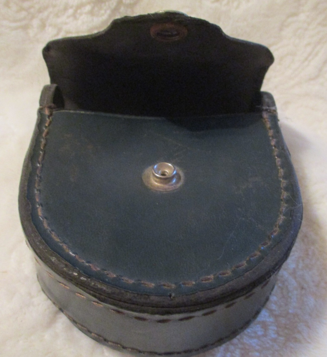 Vintage~Keuffel & Esser~Empty~Faux Leather Case~Snap Closure~Surveying Tool Case