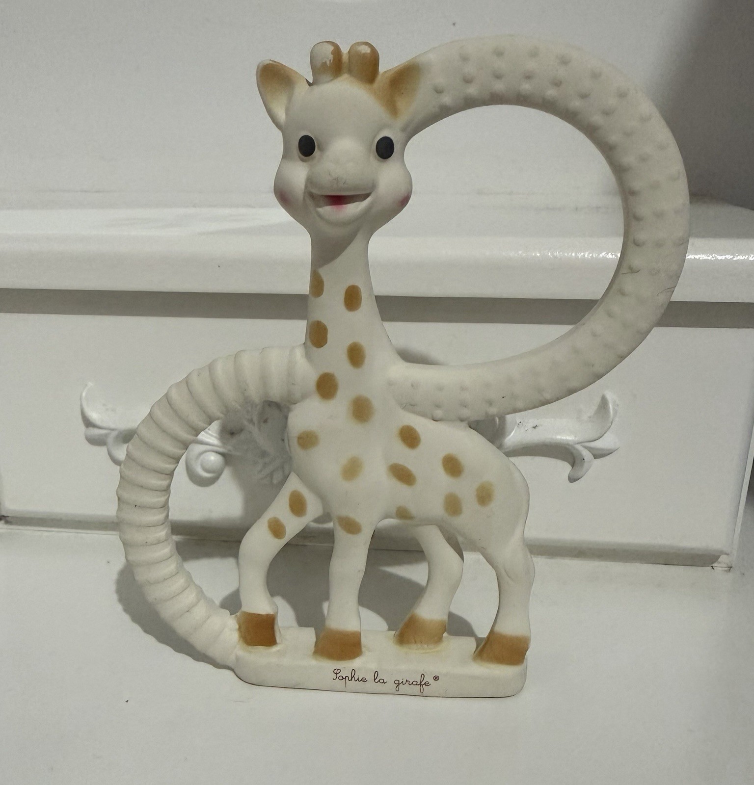 Sophie la Girafe Baby Teether Toy – Original Natural Rubber Giraffe – Used