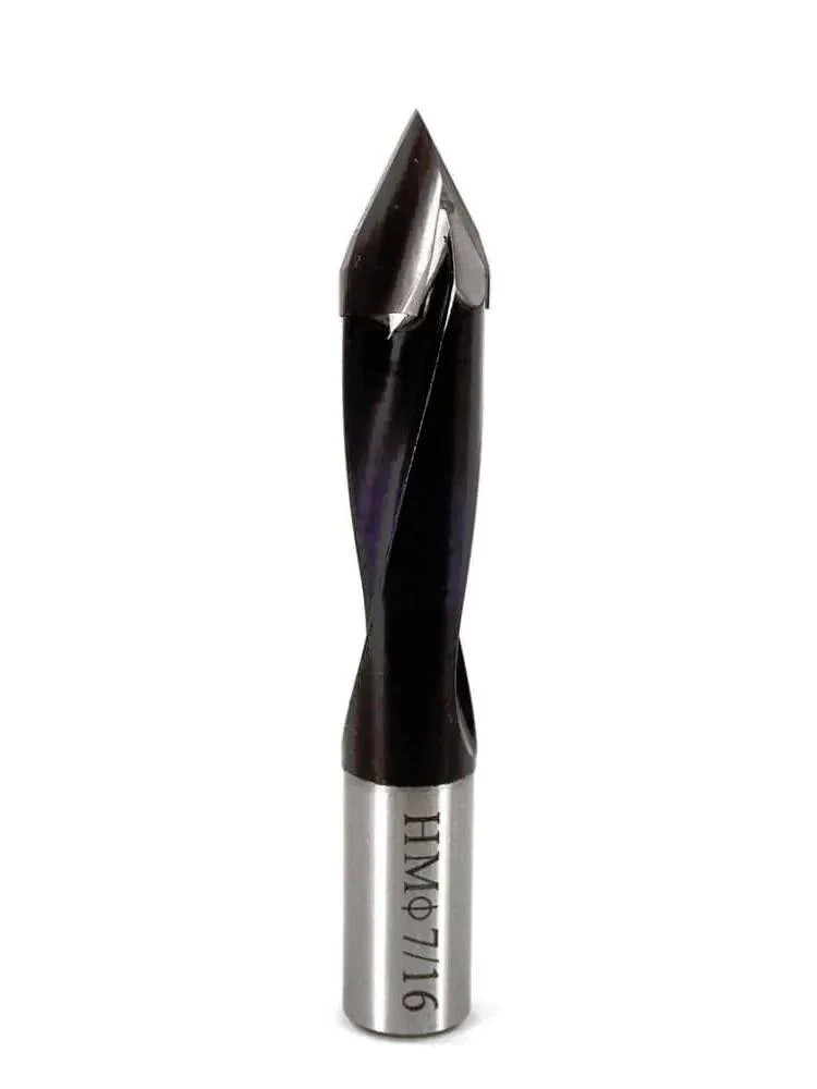 Whiteside DT437-70 Right Hand V-Point Dowel Drill 7/16"CD, 70mmOAL