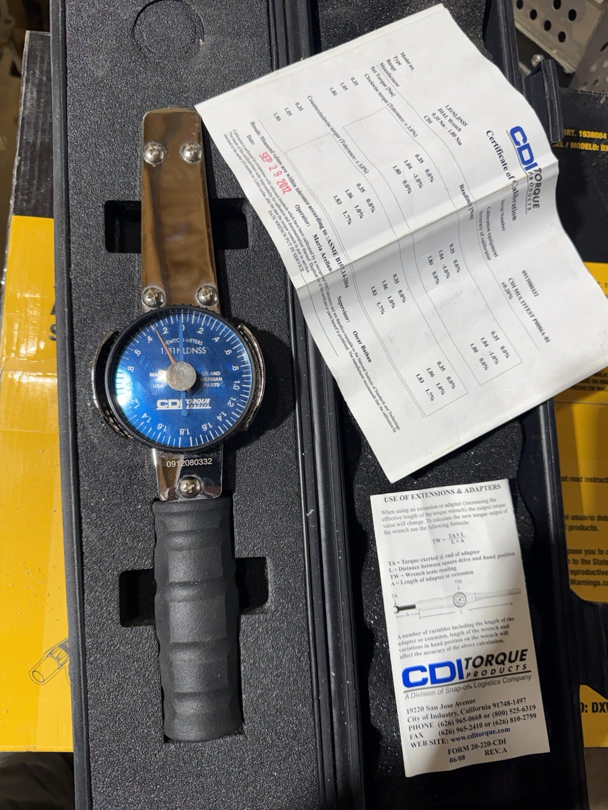 CDI Torque Wrench 1.8INLDNSS