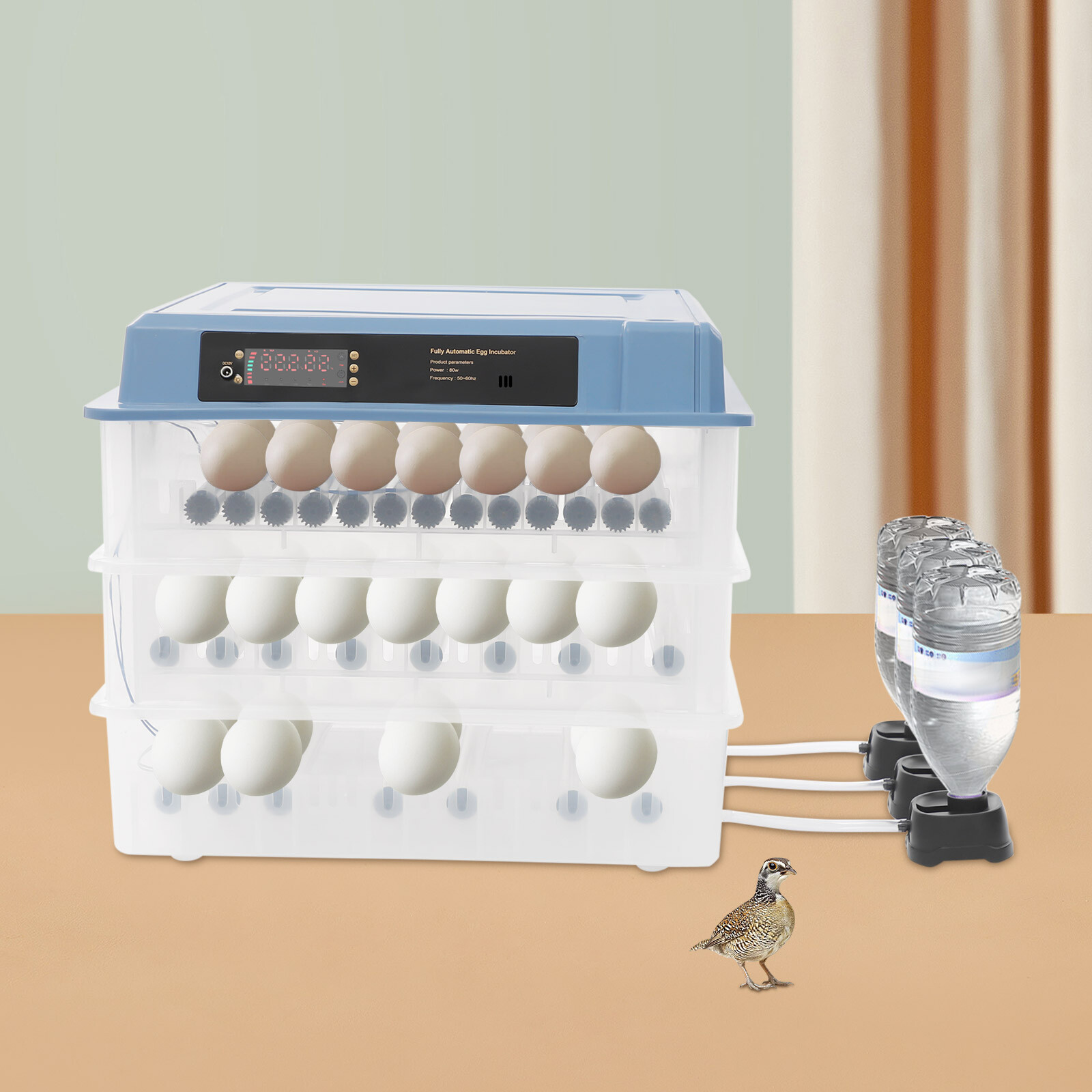 192 Egg Automatic Eggs Incubator Poultry Hatcher Digital Egg Incubating Machine