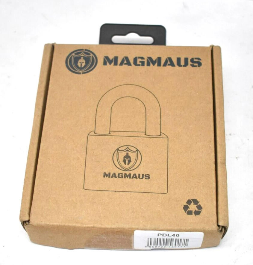 Magmaus PDL40 Heavy Duty Lock w 3 Keys Stainless Steel Weatherproof Padlock