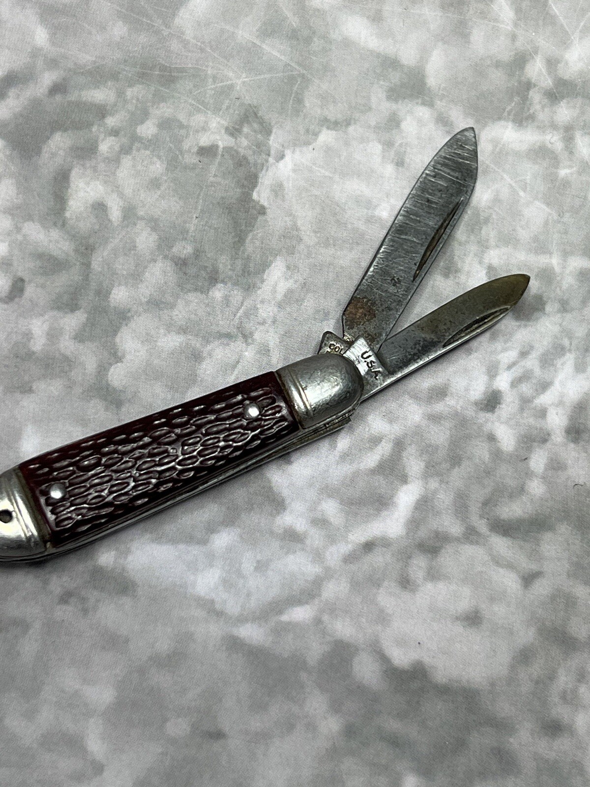 Colonial Vintage Pocket Camping Folding Knife 2 Blade #`1721