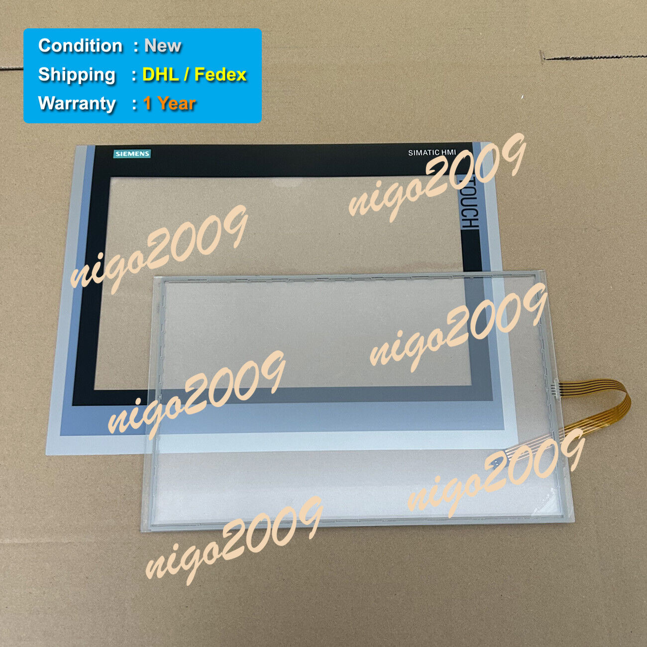 Fit for SIMATIC HMI TP1500 Comfort 6AV2124-0QC02-0AX2 Touch Screen Glass Film