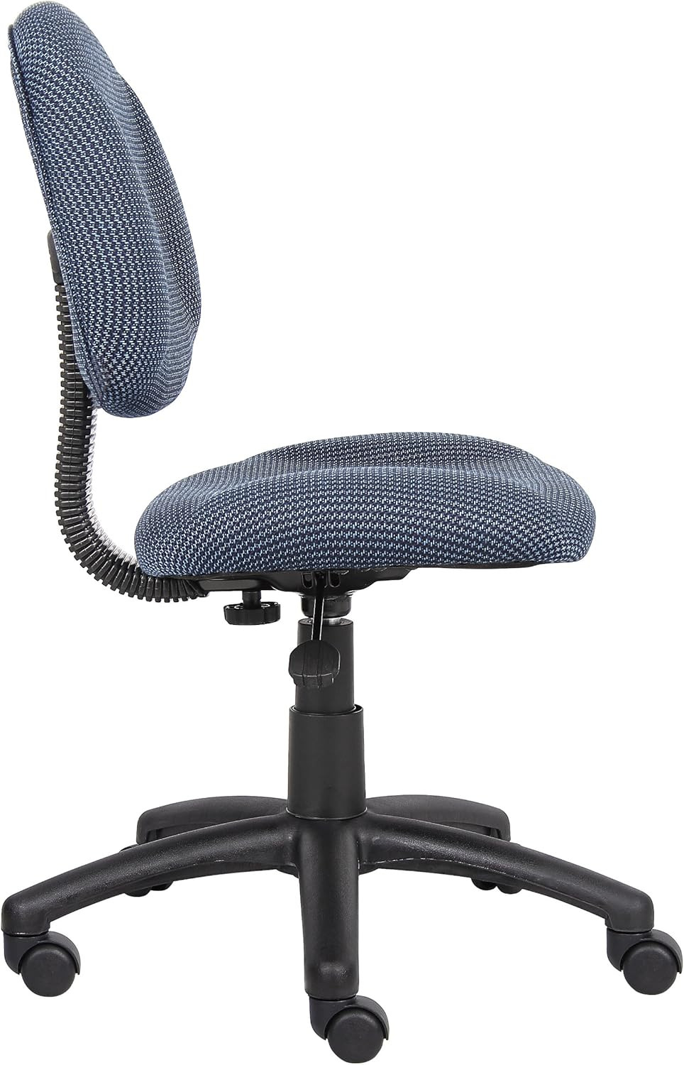 B315-BE Perfect Posture Delux Fabric Task Chair without Arms in Blue, 250