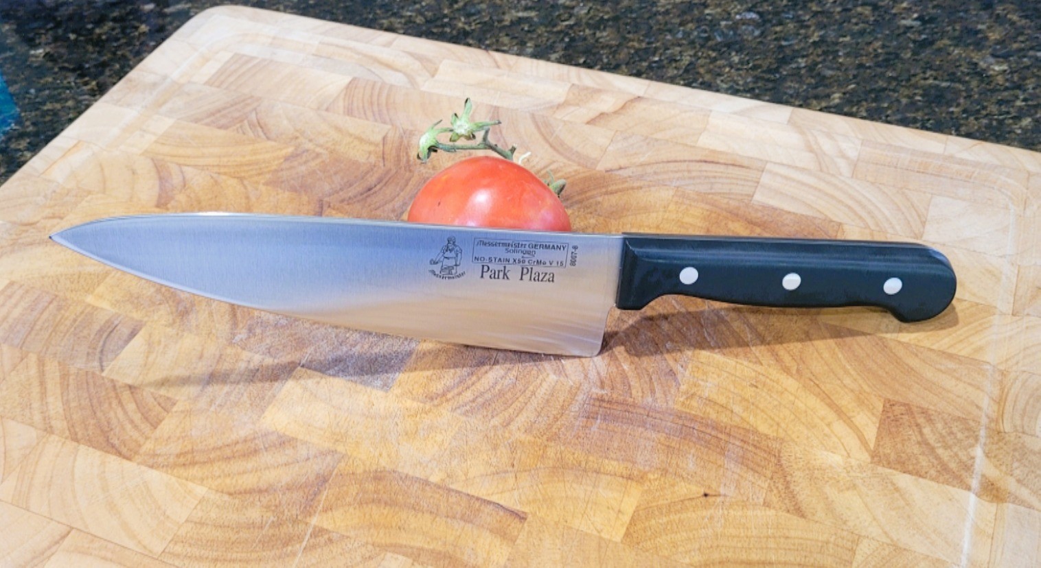 Messermeister Park Plaza Chef Knife 8 Inch German NO STAIN X50 CrMo V15 Steel