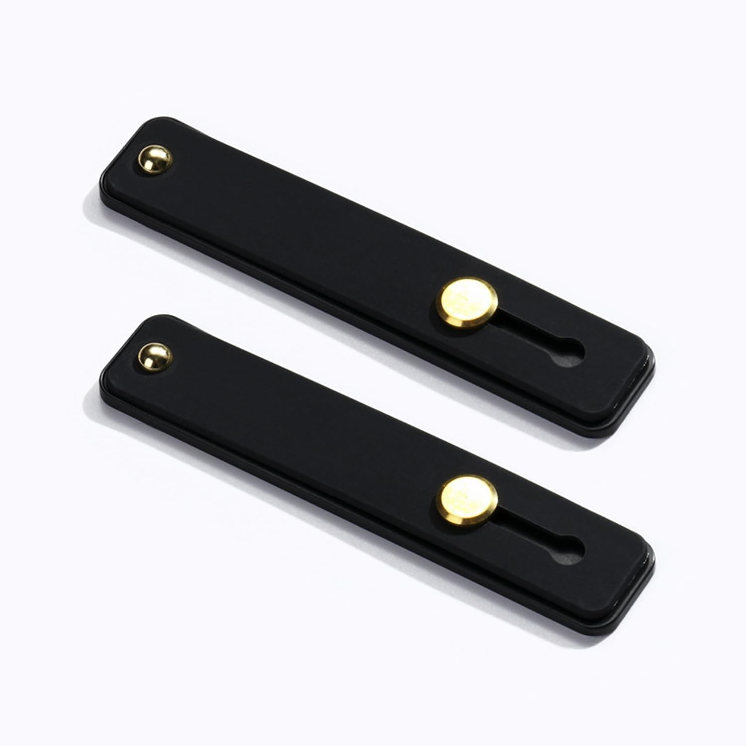 Phone Grip 2 Pieces Black Universal Sticky Finger Strap Holder for Smartphone...