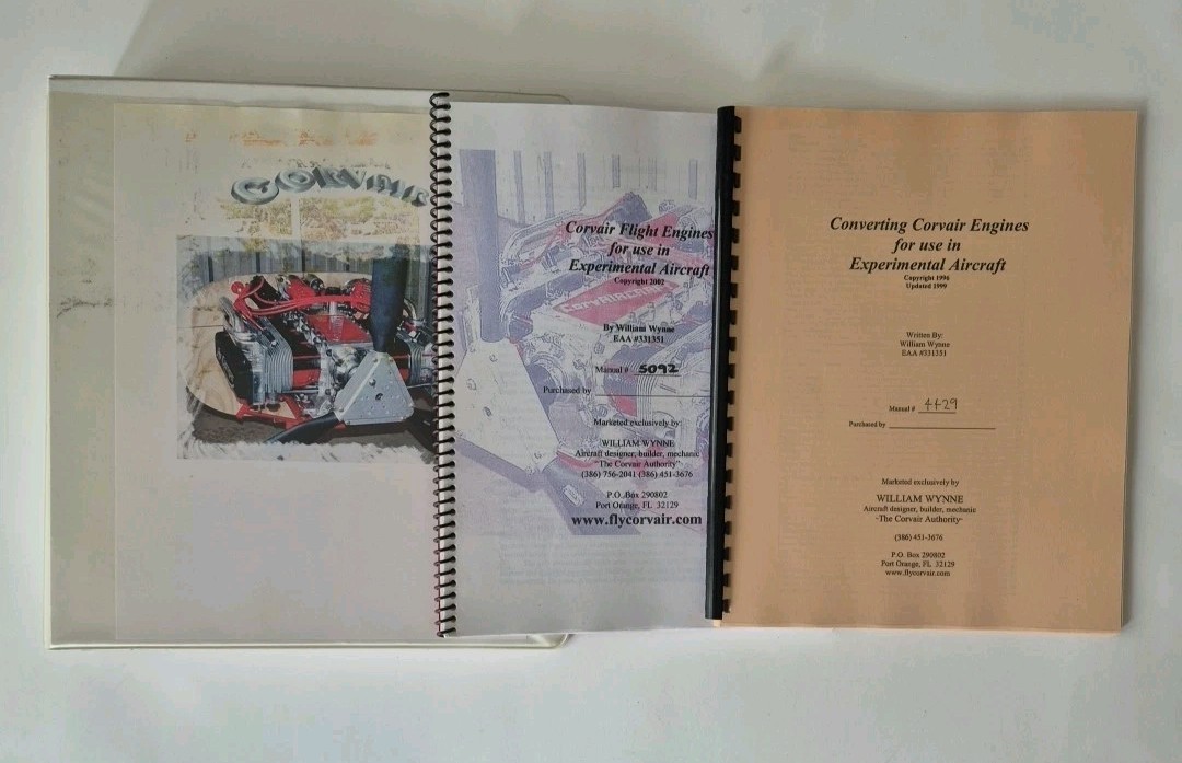 Converting Corvair Engines For Use In Experimental Aircraft Manuals Brochures