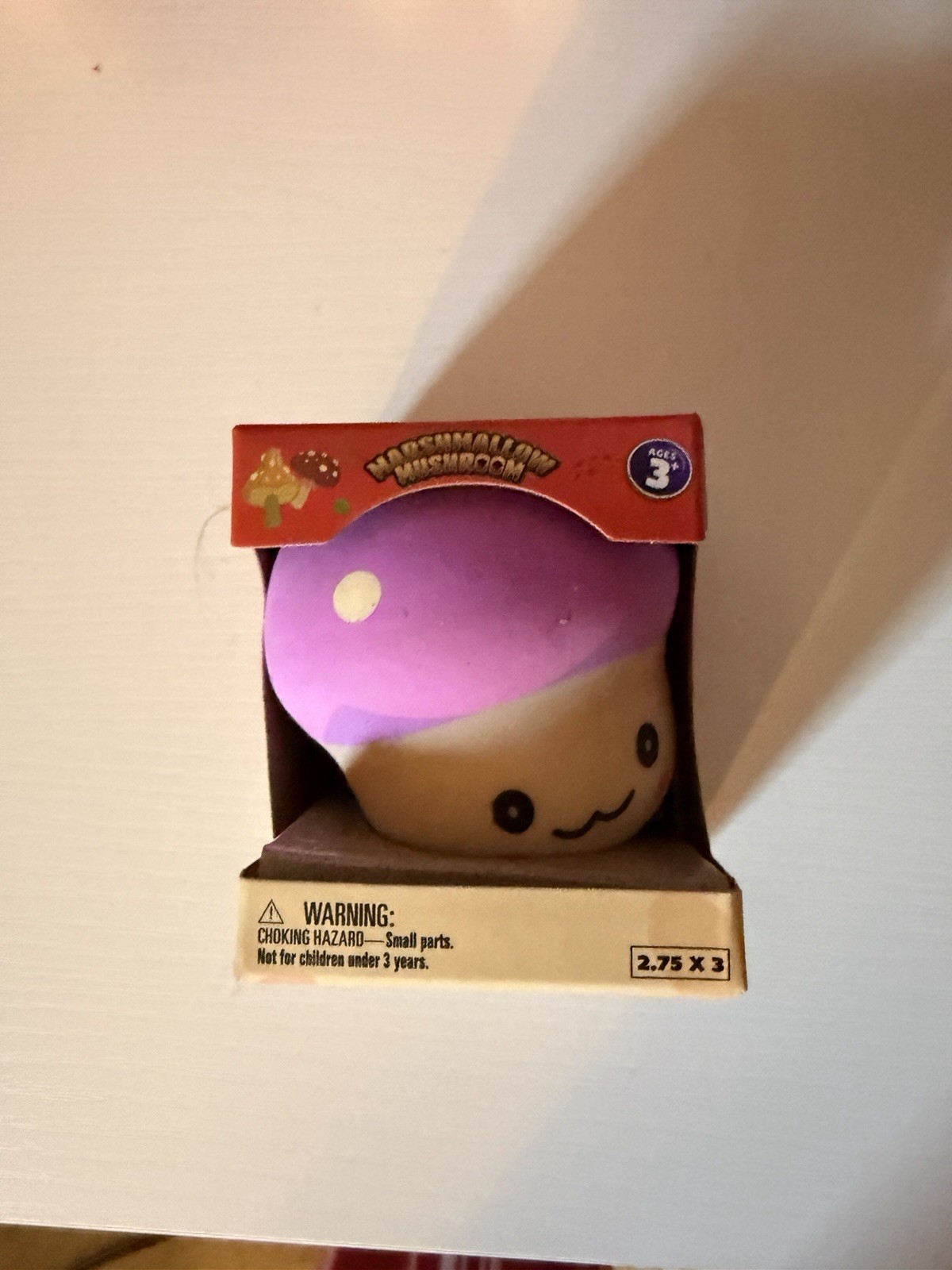 Marshmallow Mushroom Squishy Toy NIB
