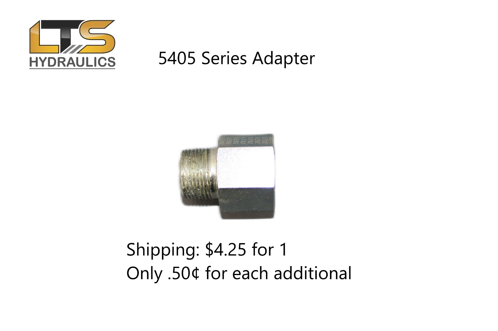 5405-06-06 Zinc Plated Steel Pipe Adapter 3/8" Male NPT x 3/8" Female NPT