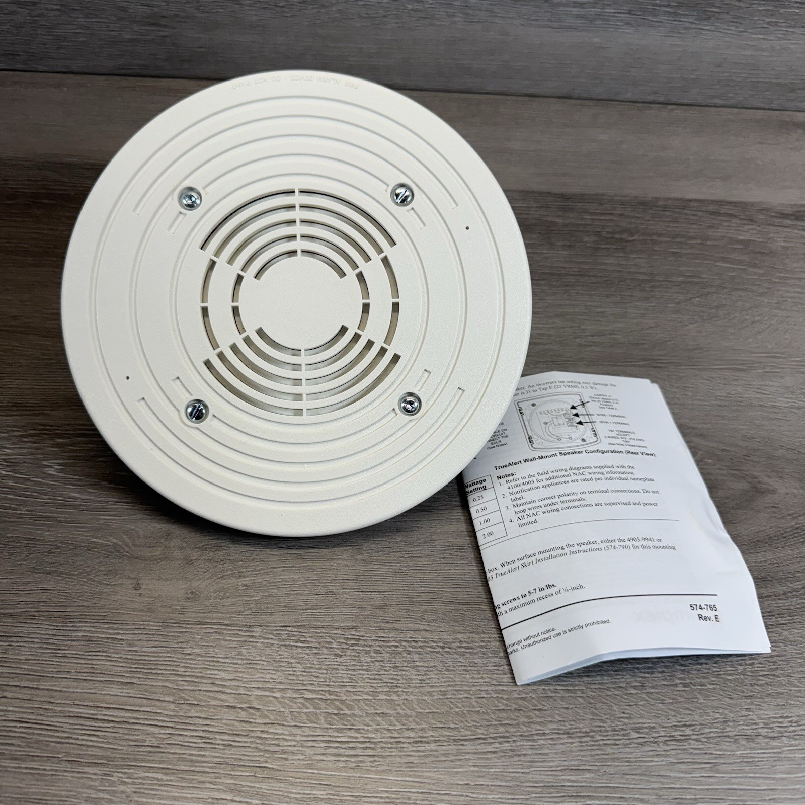 Simplex TrueAlert Ceiling Speaker - White (4902-9721)