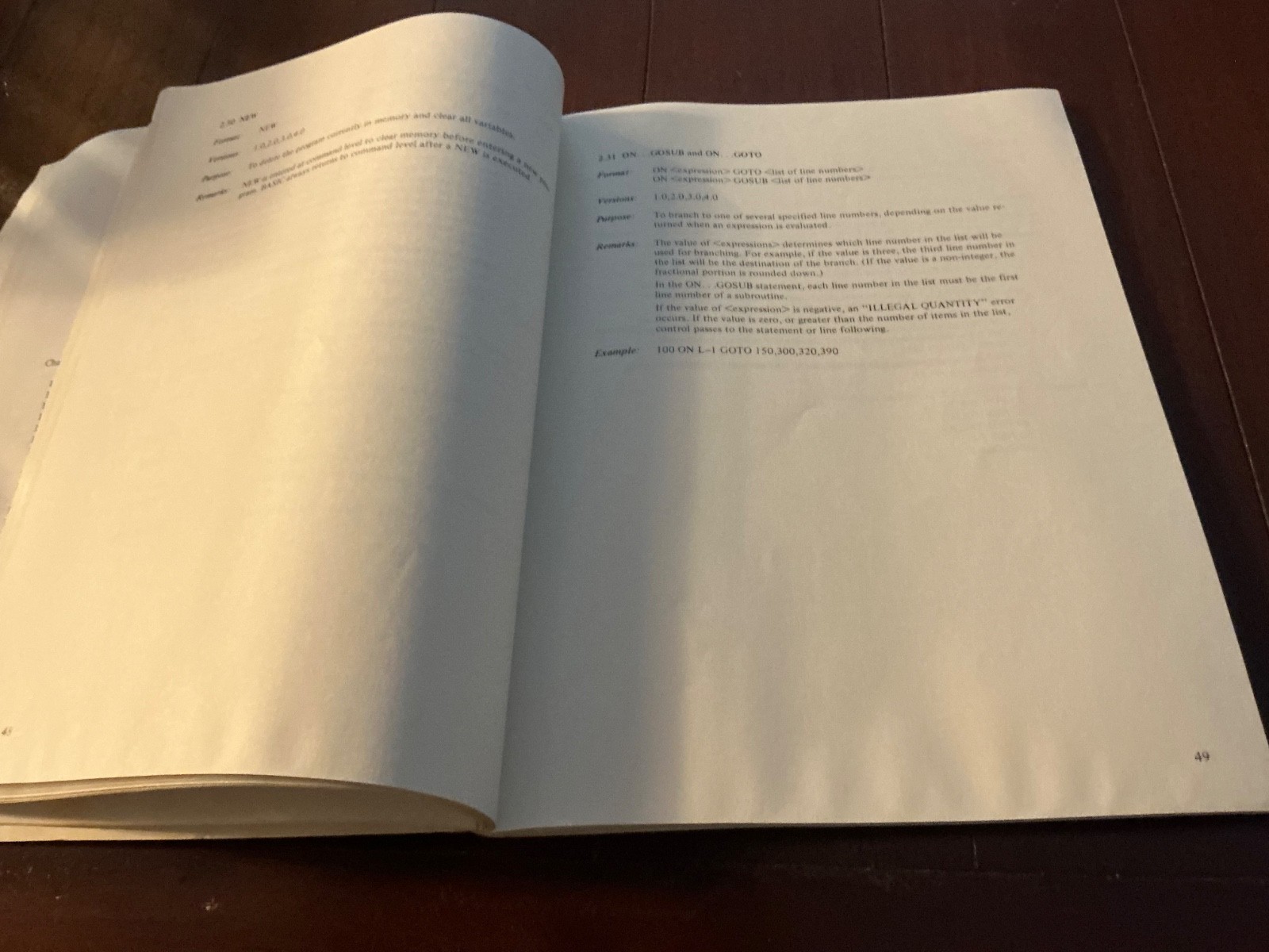VTG USER'S REFERENCE MANUAL COMMODORE BASIC VERSION 1982