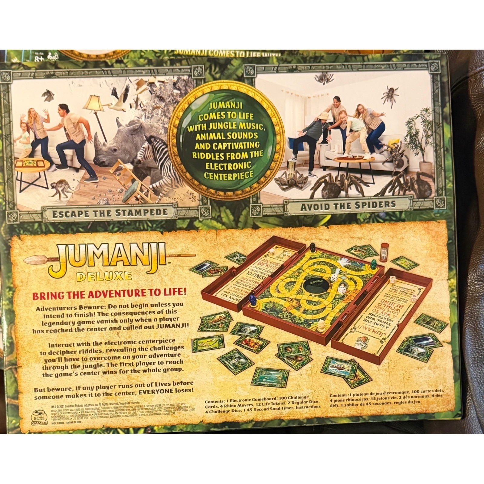Jumanji Deluxe Electronic Board Game Spin Master NEW