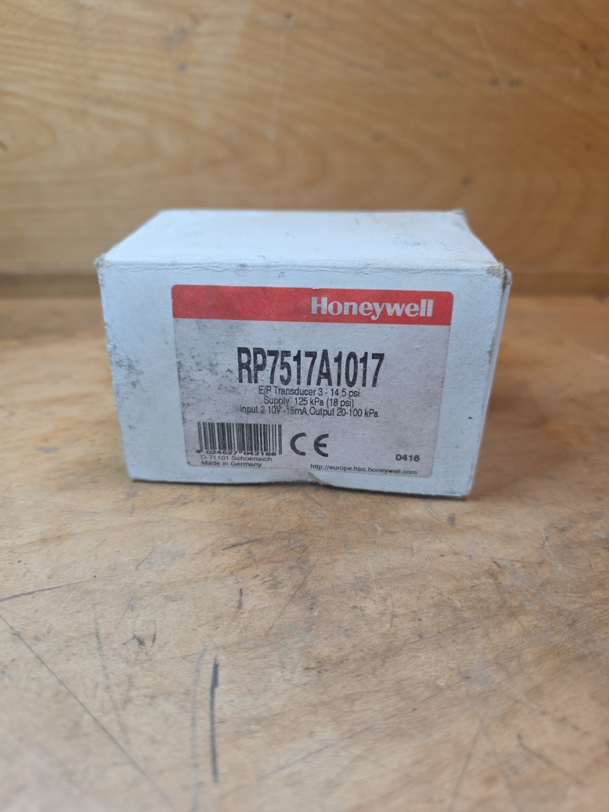 Honeywell RP7517A1017 E/P Transducer