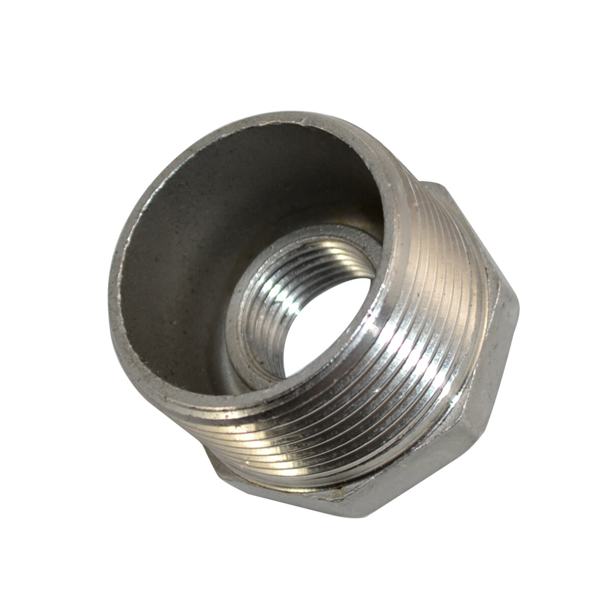 SS 304 1.25" male to 1/2" female NPT threaded Reducing bush adapter Pipe Reducer