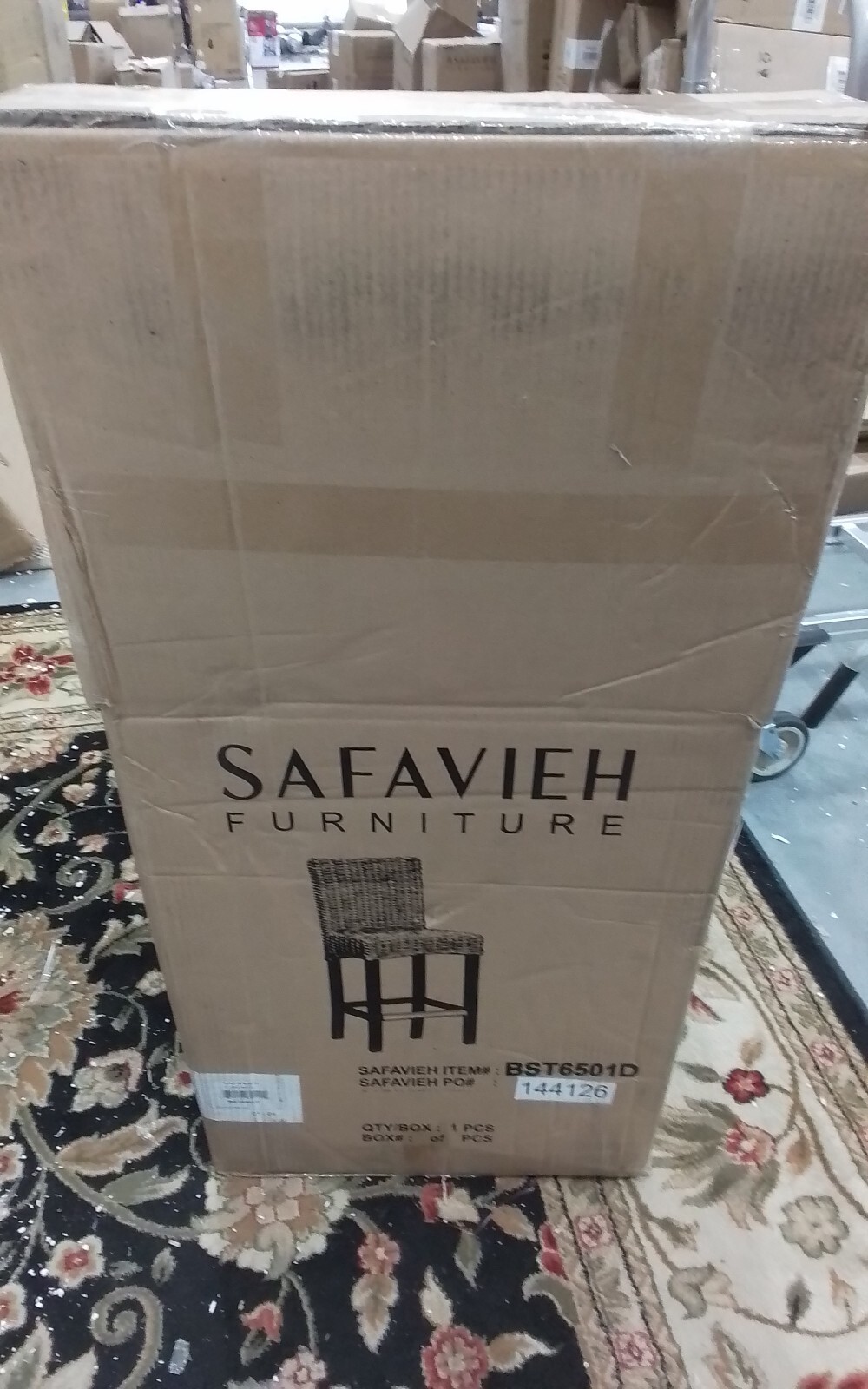 Safavieh TOBIE RATTAN COUNTER STOOL, Reduced Price 2172745616 BST6501D